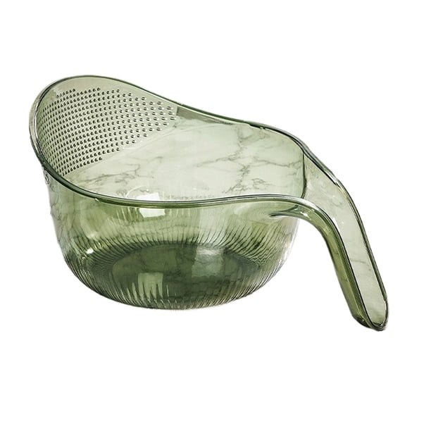 Inteprter Mango cómodo para lavabo de cocina, escurridor de drenaje rápido, fácil de agarrar y cómodo Organizadores de utensilios de cocina verde
