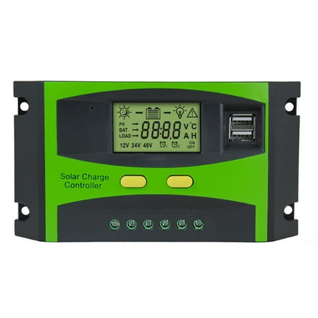 

20A 30A Solar Charge Controller | Multi-Function Intelligent Regulator with Dual USB Port and PWM LCD Display | 12V/24V Solar Panel Charger Controller