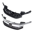 thumbnail image 3 of For 2016 2017 Honda Accord Sedan 4D Front Bumper Grille Grill Upper Lower Kit, 3 of 7