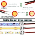 thumbnail image 2 of 25 Pack erless Led Tape Light Connectors Tighten Screw Terminal Blocks 2 Pin 8mm Connector with Screwdriver Wire to Strip Connector for 5v 12v 24v Monochrome LED Low Voltage Strip Decorative, 2P8MM, 2 of 7
