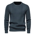 thumbnail image 1 of Styesk Chandail pour Hommes Chandail Col Rond Décontracté Couleur Unie, 1 of 6