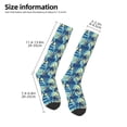 thumbnail image 5 of Balery Hawaiian Style Printed Novelty Socks Men's Women's Crew Socks Sports Socks Knee High Socks Cotton Socks Quirky and Cool Socks, 5 of 9