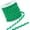 Green, variant on Wave Bending Fringe Trim Sewing Ribbon with Plastic Empty Spools White 3/16 inch~3/8 inch(5~8.5mm) about 22~25m/strand 1strand