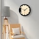 thumbnail image 4 of Reloj de pared de madera redondo con diseño de pájaro, reloj silencioso decorativo sin números para dormitorio, sala de estar Yuarrent JJ24641-00B, 4 of 6