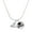 Silver, variant on Delight Jewelry Gold-tone 3-D Flying Bat with Crystals - Script Class of 2025 Dome Charm Necklace, 18"