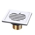 thumbnail image 1 of Floor Drain Cover Thick Shower Drain Ordinary Stainless Steel Floor Drain Bathroom Toilet Kitchen Balcony Dedicated To Odor Prevention-White, 1 of 1