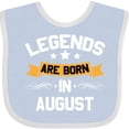 thumbnail image 3 of Inktastic Legends Are Born in August Boys or Girls Baby Bib, 3 of 4