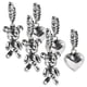 thumbnail image 1 of Aretes con osos VenDepot BearLove01 3Pzas Oso/Corazón Plata Acero Inoxidable, 1 of 2
