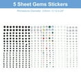 thumbnail image 2 of Unique Bargains Self Adhesive Rhinestone Stickers for Makeup and Decorative Crafts Style A, 2 of 5