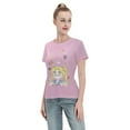 thumbnail image 4 of T-Shirt Basique à Manches Courtes pour Femmes Sailor Moon Lièvre Lunaire, 4 of 6