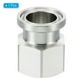 thumbnail image 3 of 1 Inch TC Tri Clamps Adaptor, Tri-Clover Fitting to NPT 1/2" Female Thread Adaptor Hexagonal 304 Stainless Steel, 25.2mm, 3 of 5