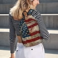 thumbnail image 6 of Naloa American Flag1 Canvas Backpack for Men Women Rucksack Casual Travel Daypack College Tote Satchel Bookbag for Teens-Small, 6 of 7