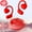 Red, variant on Wireless Bluetooth Earbuds - Heart Shaped Bluetooth Earphones with Earhooks - 2025 Upgrade Noise Reduction Stereo Sound Bluetooth Headset - Gifts for Women Men (Red)