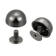 thumbnail image 1 of Unique Bargains 12x7mm Vissés Retour Rivets Creux Tête Ronde Clous en Cuir Noir 10 Pack, 1 of 5