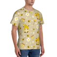 thumbnail image 2 of Qekee Cute Bee Gnomes Classic Fit T-Shirt Men's Shirt Men's Tight Short Sleeves for Exercise, Running, Mountaineering - Cute Bee Gnomes, 2 of 9