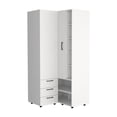 thumbnail image 3 of Toulouse Corner Armoire Wardrobe Console Smart Space-Saving Design Featuring Double Access, 3 of 4