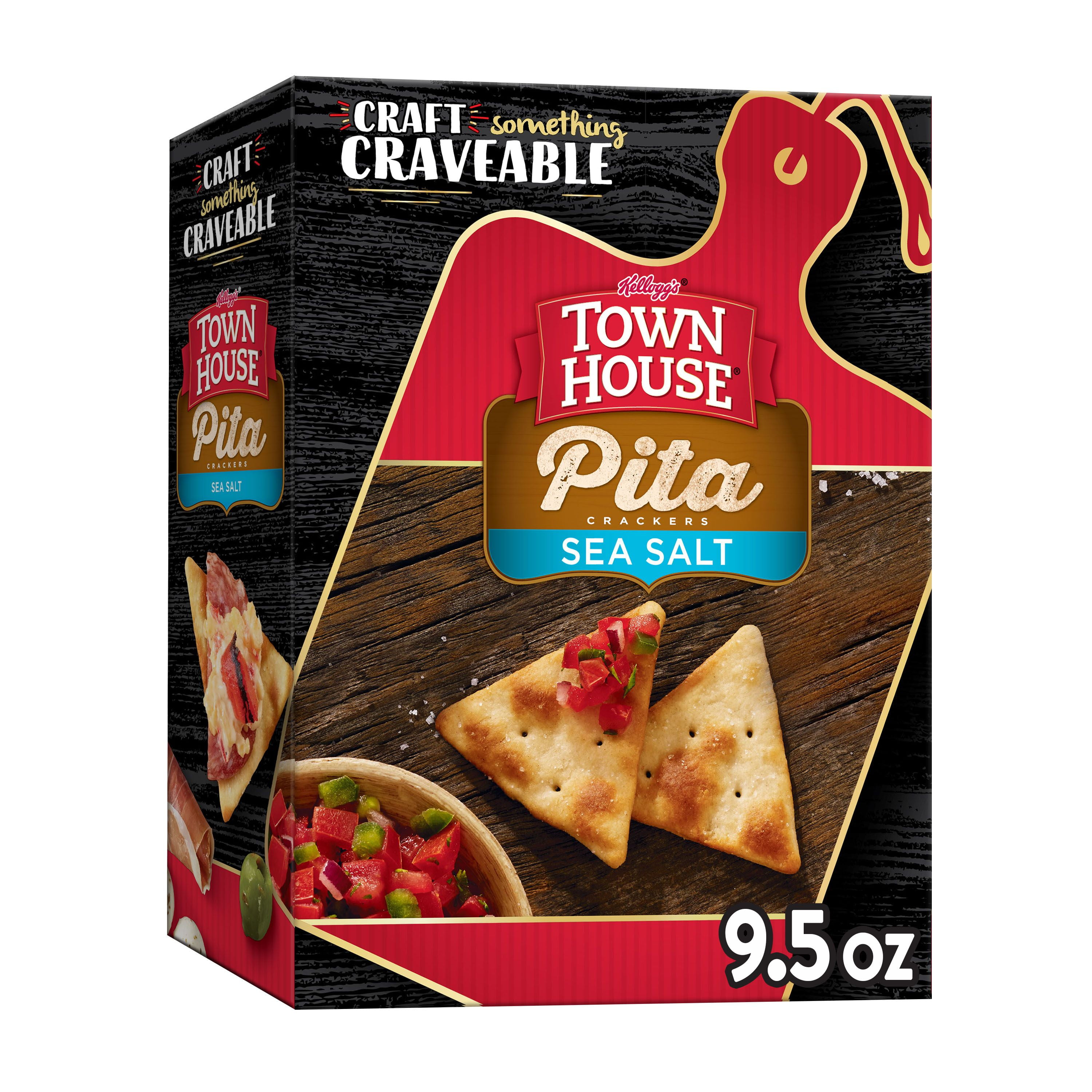 Kellogg's Town House Pita Crackers, Holiday Baked Snack Crackers