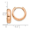 thumbnail image 4 of FB Jewels 14K Rose Gold Hinged Hoop Earrings, 4 of 4