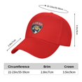 thumbnail image 5 of Chapeau Florida Panthers Ajustable Drôle Mode Casquette pour Hommes Femmes, 5 of 5