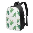 thumbnail image 1 of YFYANG 17" Laptop Backpack, Green Cactus Pattern Fashion Travel Work Backpack with USB and Headphone Cable Interface for Men and Women, 1 of 8
