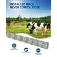 thumbnail image 3 of Garvee Farm Fence, Cattle Panel, Heavy Duty Galvanized Wire Fencing, 6 ft x 328 ft, Silver, 3 of 7