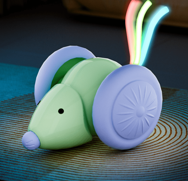 Smart cat toys, pet interactive automatic mouse shaped toys, flip mode, USB charging toys for cats and dogs