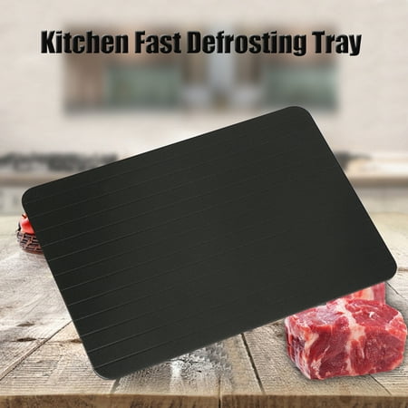 Fast Defrosting Tray Kitchen Aluminum Safest Way Frozen Meat Food Quick Thawing Board Tool 0.2cm-0.3cm (Best Way To Sear Meat)