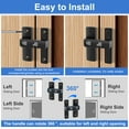 Grusce Flip Latch Lock 90/180 Degree Sliding/Swinging Door Latch Lock
