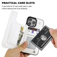 thumbnail image 4 of Funda tipo cartera Onetop compatible con iPhone 16 Pro Max, color blanco, 4 of 7