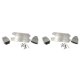 thumbnail image 1 of 2X Armadura de Chasis de Acero Inoxidable, Placa de Deslizamiento Protectora Trasera Delantera para 1/10 Arrma VORTEKS Big Rock RC, Piezas de Mejora de Coche, 1 of 5