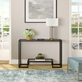 thumbnail image 4 of Henn&Hart 47" Blackened Bronze Metal/Glass Console Table, 4 of 7