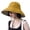 Yellow, variant on Wide Brim Sun Hats for Women Summer Uv Protection Beach Hat Fishing Hiking Travel Hat with Chin Strap