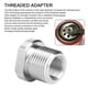 thumbnail image 1 of Oil Filter Threaded Adapter Connector 1/2‑28 to 3/4‑16 Auto Engine Replacement Parts, 1 of 3