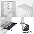 thumbnail image 4 of Yaheetech 69''H Extra Large Rolling Metal Pet Cage with Detachable Stand, White, 4 of 7