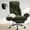 green, variant on Big and Tall Executive Office Chair with Adjuatable Armrests and Headrest, Ergonomic Reclining High Back Criss Cross Chair , Office Chair With Footrest,Blue
