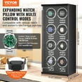 thumbnail image 2 of VEVOR Watch Winder, Watch Winder for 8 Men's and Women's Automatic Watches, with 8 Super Quiet Japanese Mabuchi Motors, Blue LED Light and Adapter, High-Density Board Shell and Black PU, 2 of 9