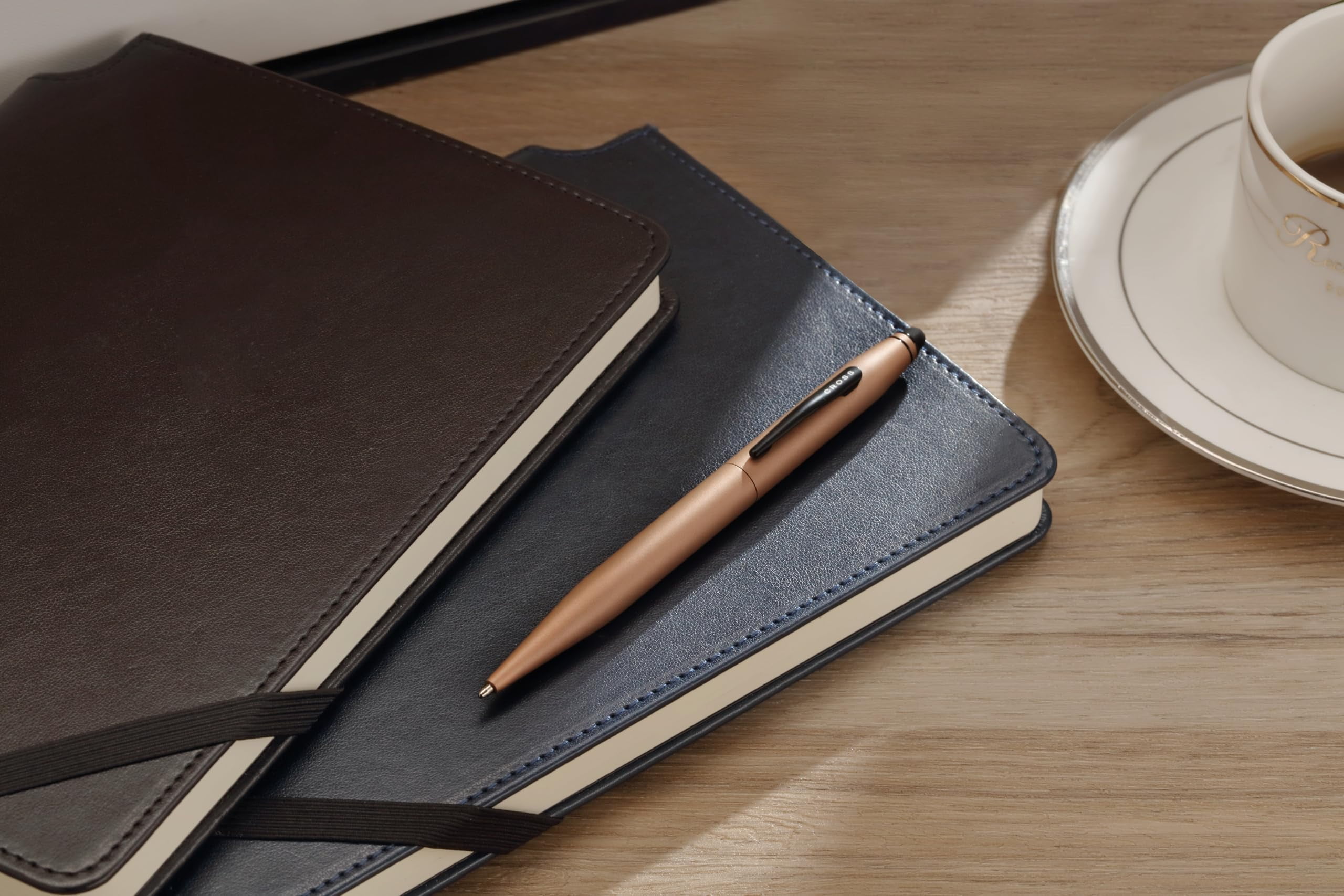 Cross Tech2™ Satin Metallic Macchiato Lacquer with Polished Black PVD Appointments Dual-Function Ballpoint Pen with Stylus