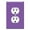 Power Outlet - Duplex Single (1-Gang), variant on WIRESTER Triple 1-Gang Decorator Light Switch and 2-Gang Toggle Wall Plate/Switch Plate Cover, Solid Orchid Purple