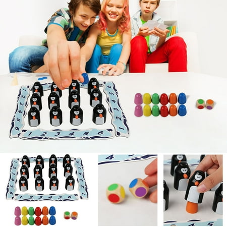 Wooden Penguin Memory Game Children s Educational Board Toy Color Matching Skill Building Brain Teaser Cognitive Development Social Interaction Activity Strategic Thinking Puzzle Gift