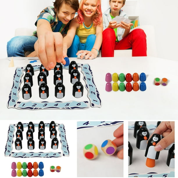 Juego de Memoria de Pingüino de madera onlyliua 1 Juego de Juguetes para niños Juguete Educativo Temprano
