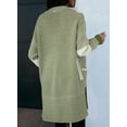 thumbnail image 6 of DOKOTOO Cardigan Sweaters for Women Cardigan Open Front Long Sleeve Color Block Knit Sweaters with Pockets S-2XL, 6 of 10