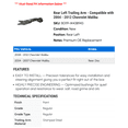 thumbnail image 2 of Rear Left Trailing Arm - Compatible with 2004 - 2012 Chevy Malibu 2005 2006 2007 2008 2009 2010 2011, 2 of 2