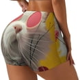 thumbnail image 2 of Kdxio Floral Sunglasses Cat Art Print Workout Shorts for Women Seamless Soft Smooth Gym Yoga Scrunch Active Shorts, 2 of 5