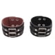 thumbnail image 2 of Pulseras de Envolta de Mangito Punk, Hebilla de Aleación de Hierro 2pcs Pulsera de Cuero Punk Pu para Motociclista, 2 of 7
