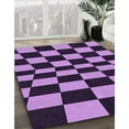 thumbnail image 3 of Ahgly Company Machine Washable Indoor Rectangle Transitional Heliotrope Purple Area Rugs, 2' x 3', 3 of 7