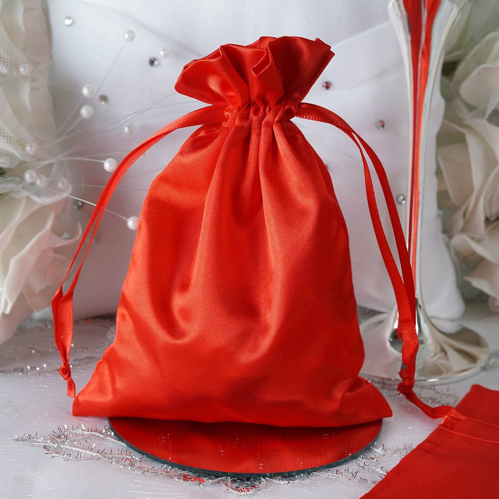 10x Large Red Organza Favor Pouches Wedding Gift Bags 6x9 inches 10x Large Red Organza Favor Pouches Wedding Gift Bags 6x9 inches