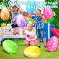 thumbnail image 3 of Decoración de huevos inflables de Pascua, juguetes para niños al aire libre para patio, césped, jardín, fiesta, 3 of 4