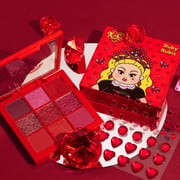 KimChiChic Beauty Jewel Collection Shadow Palette, 9 Pigmented Blendable Long Lasting Shadow Palette, Includes Jewel Stickers, Ruby