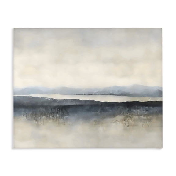 Stupell Industries Misty Muted Horizon Canvas Wall Art, design by Riley B