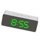 thumbnail image 2 of Reloj despertador digital LED Temperatura Escritorio Espejo de maquillaje Arte Snooze Reloj Dormitorio Decoración de oficina, Rectángulo seitruly HA3237-05B, 2 of 6